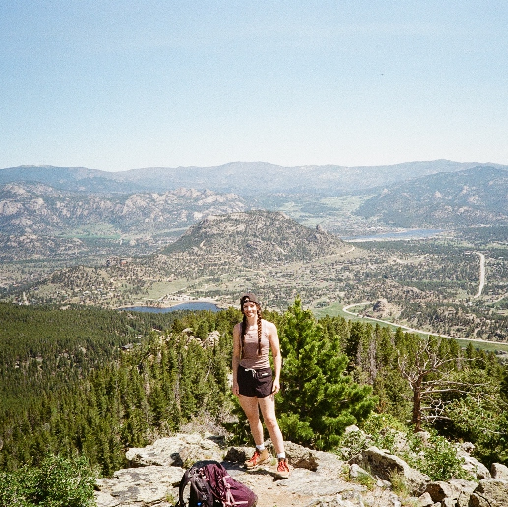 At the summit of Lily Mountain, Colorado